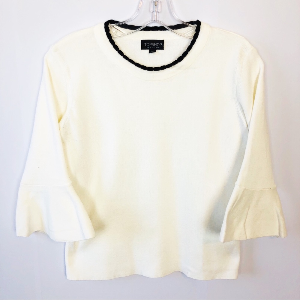 Topshop | Sweater with Short Bell Sleeve